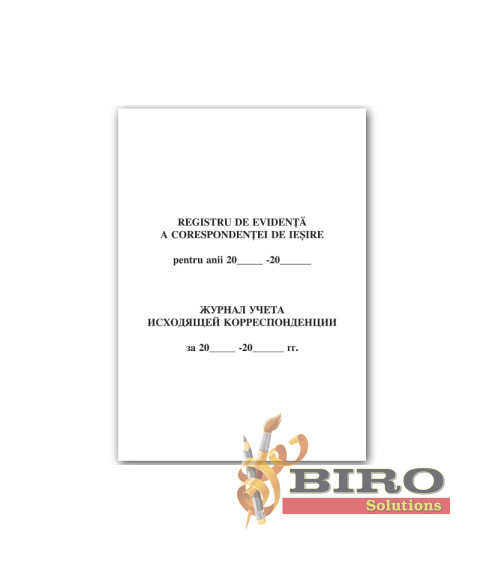 Registru de evidenţă a corespondenței de ieşire, 48 foi